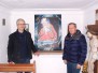 2023 April - Übergabe der Kopie des Hinterglasbildes in Schiltern